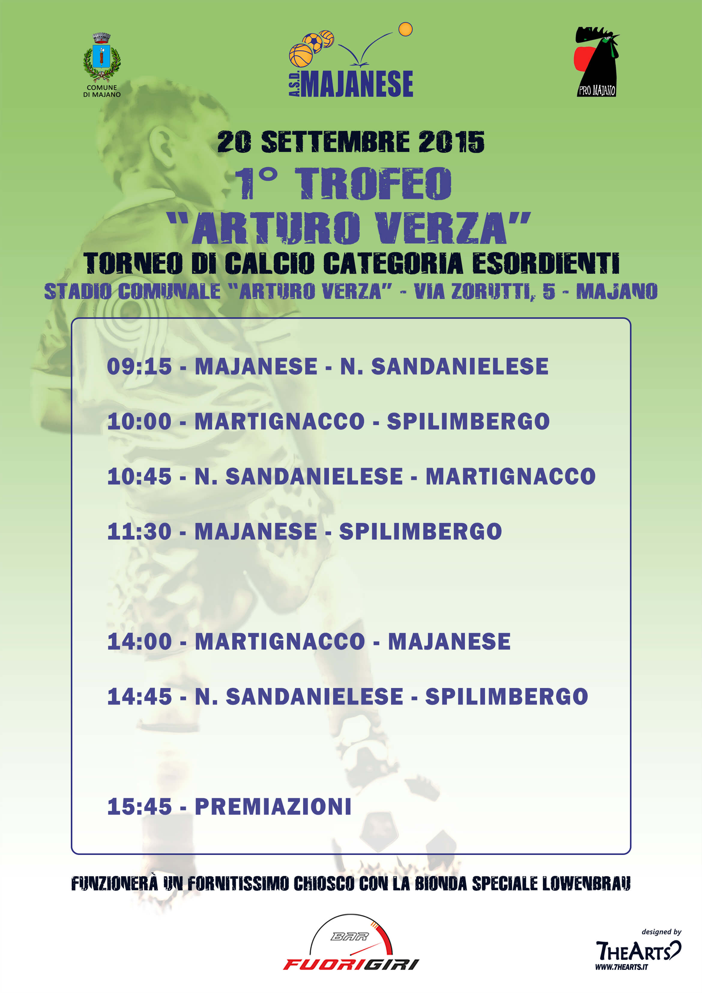 1° Trofeo “Arturo Verza” – Torneo di calcio categoria Esordienti (20 settembre 2015)