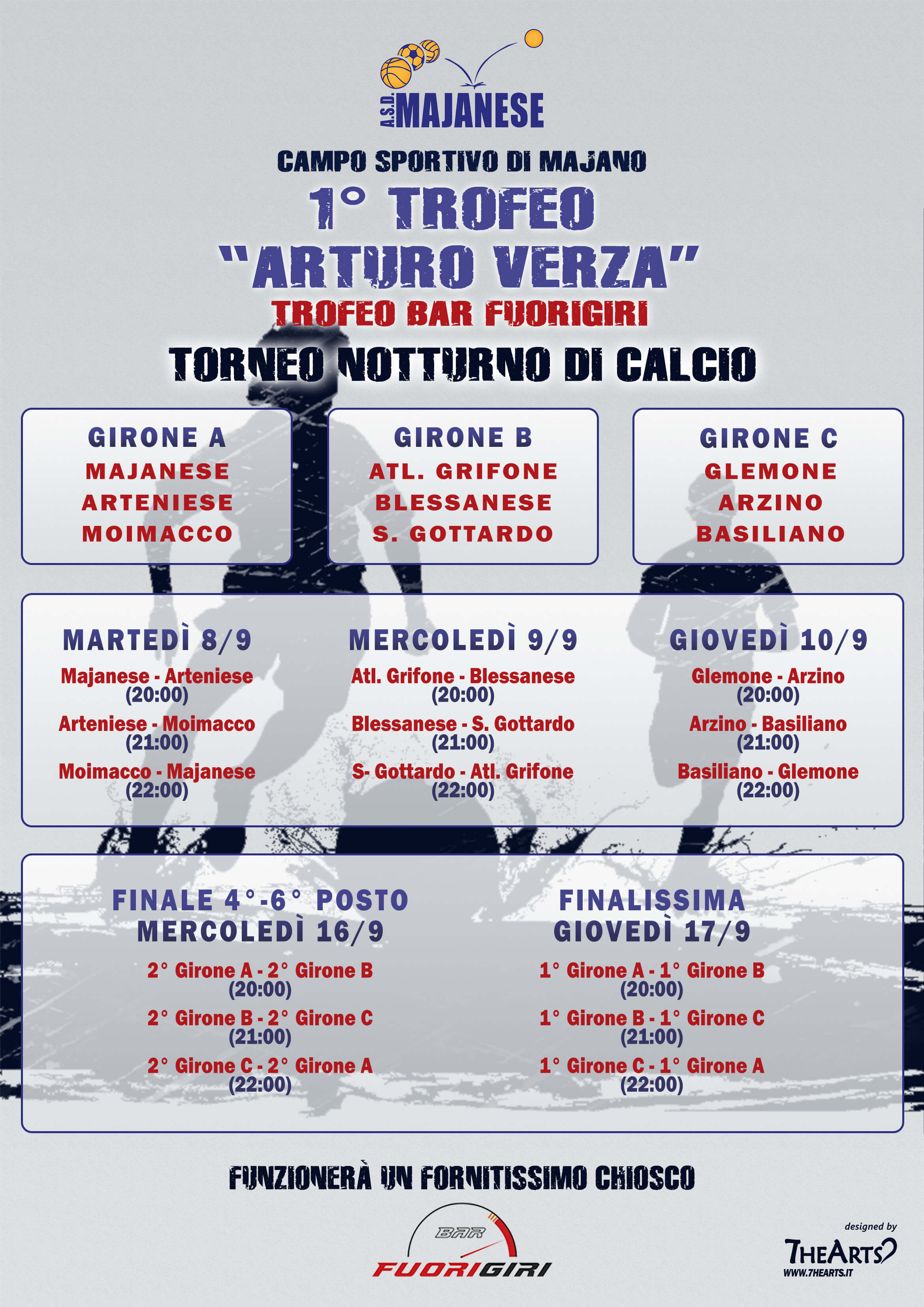 1° Trofeo “Arturo Verza” – Torneo notturno di calcio (dall’8 al 17 settembre 2015)